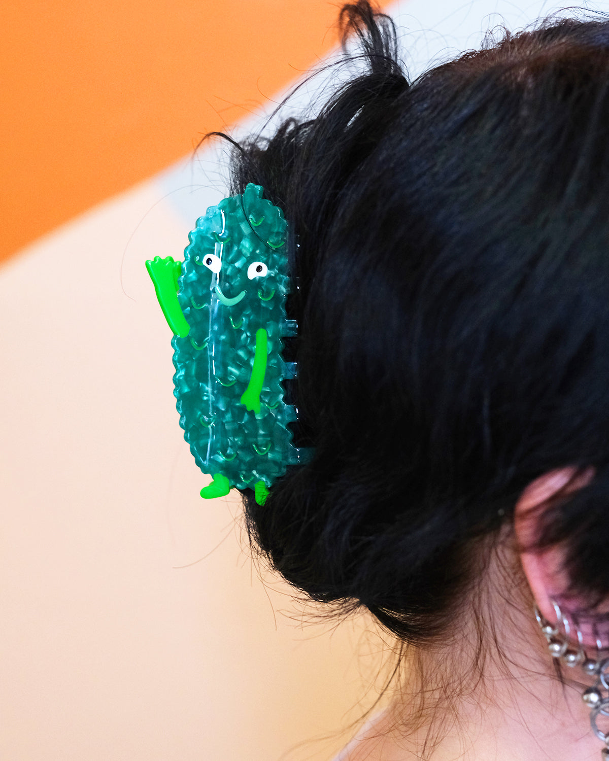 Pickle Queen Hair Claw Clip
