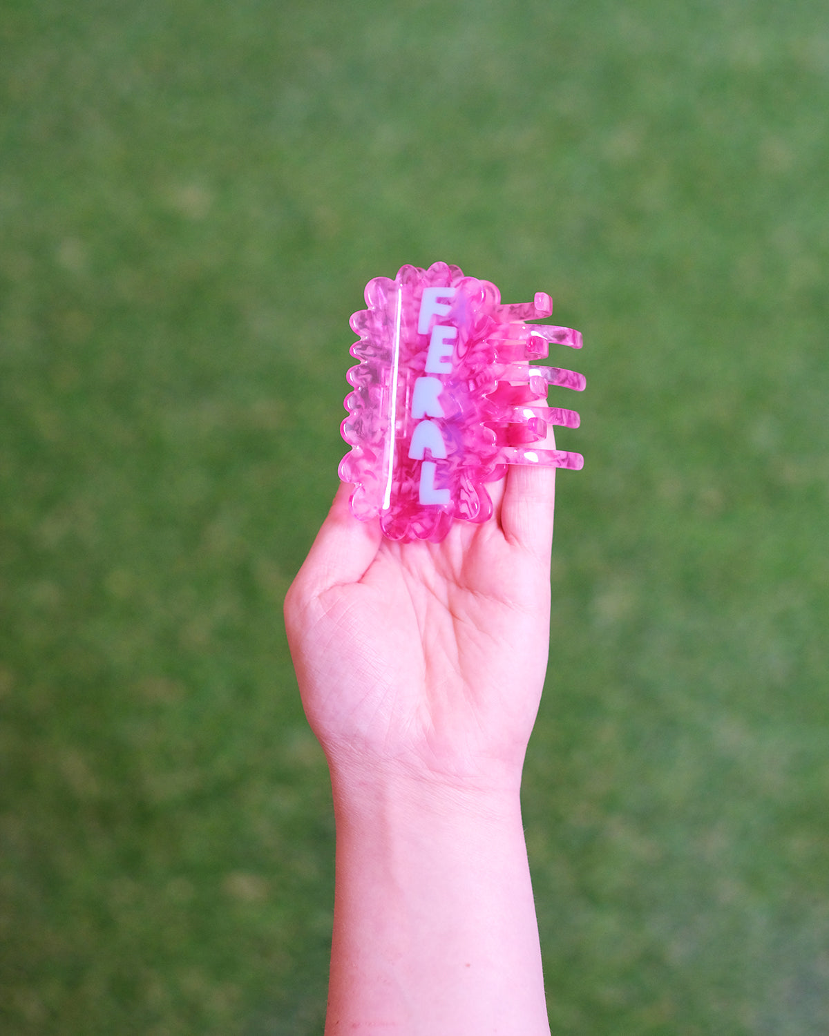 Feral Pink and Blue Hair Claw Clip