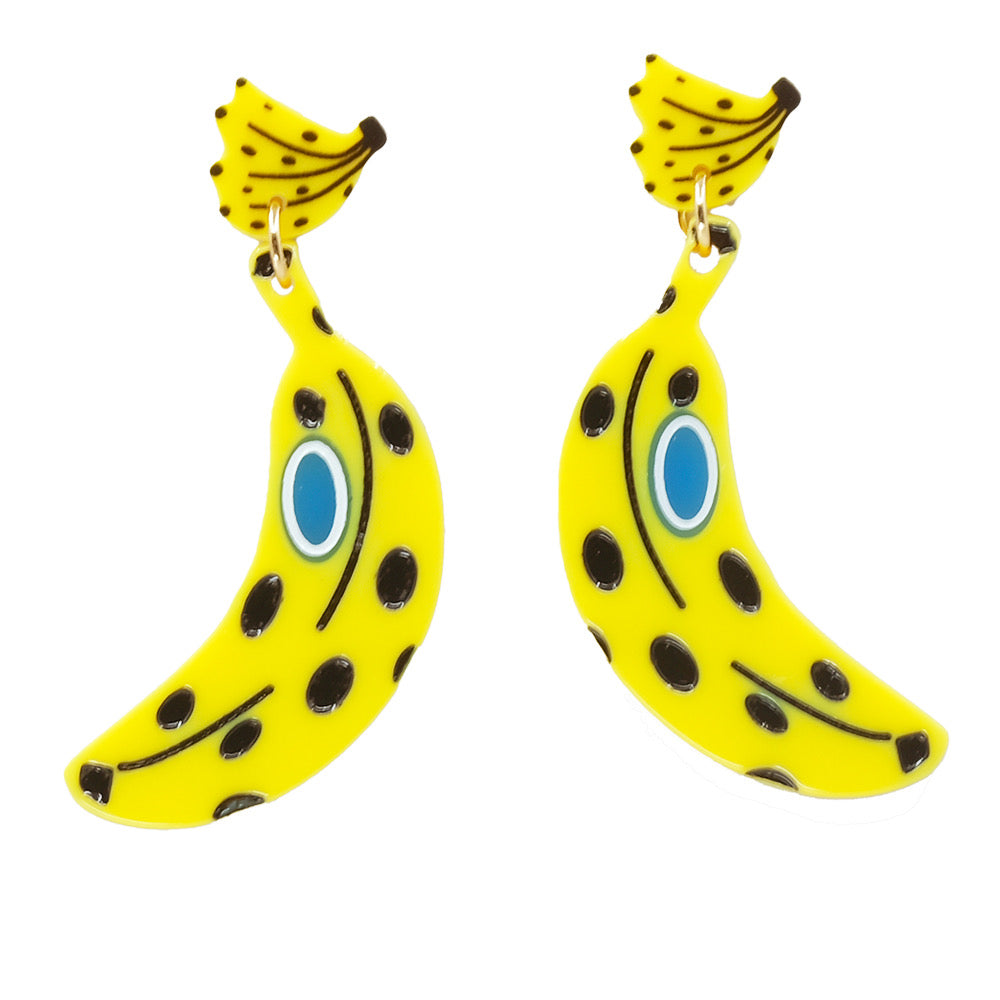 Banana Dingle Dangle Earrings