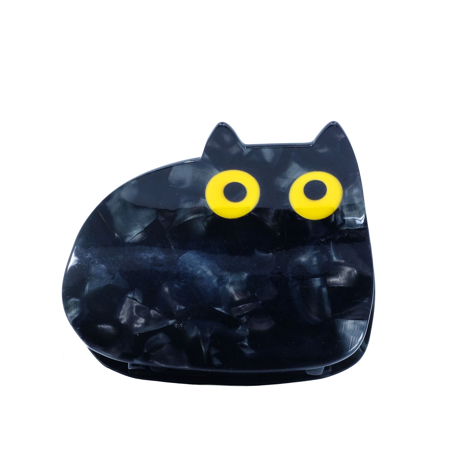 Void Black Cat Hair Claw Clip