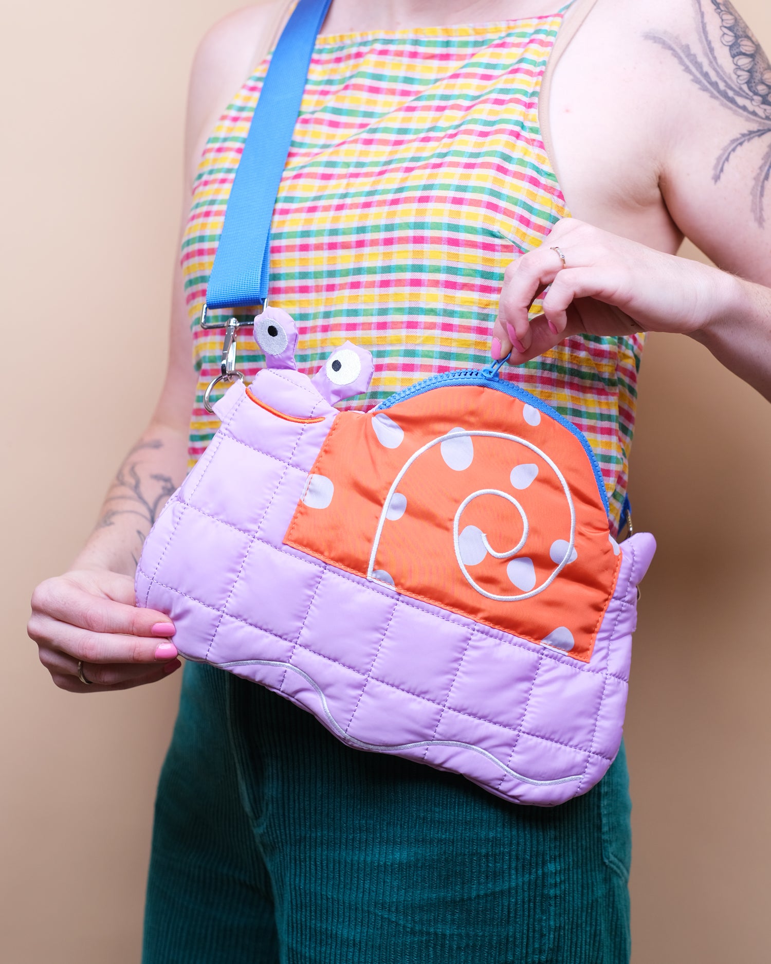 Happy Snail Crossbody Bag