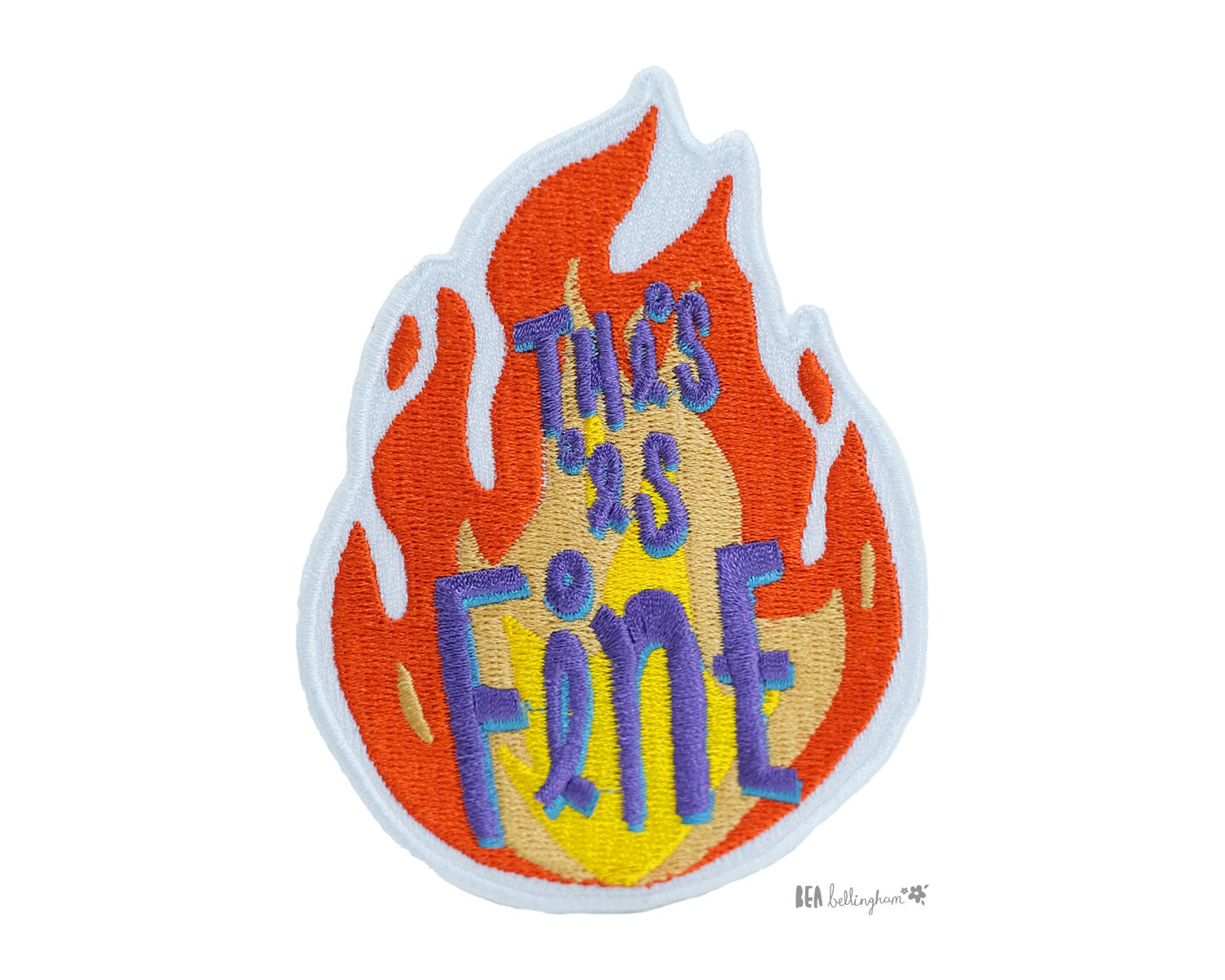 This Is Fine Iron on Patch