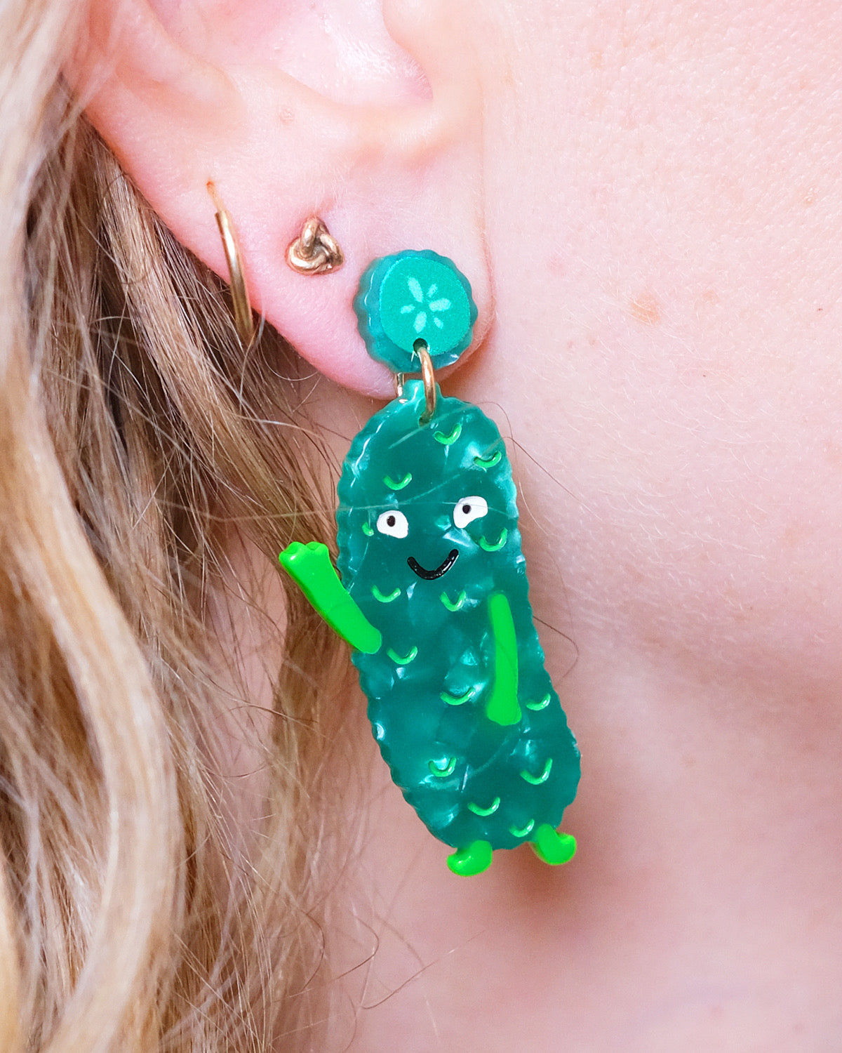 Pickle Dingle Dangle Earrings