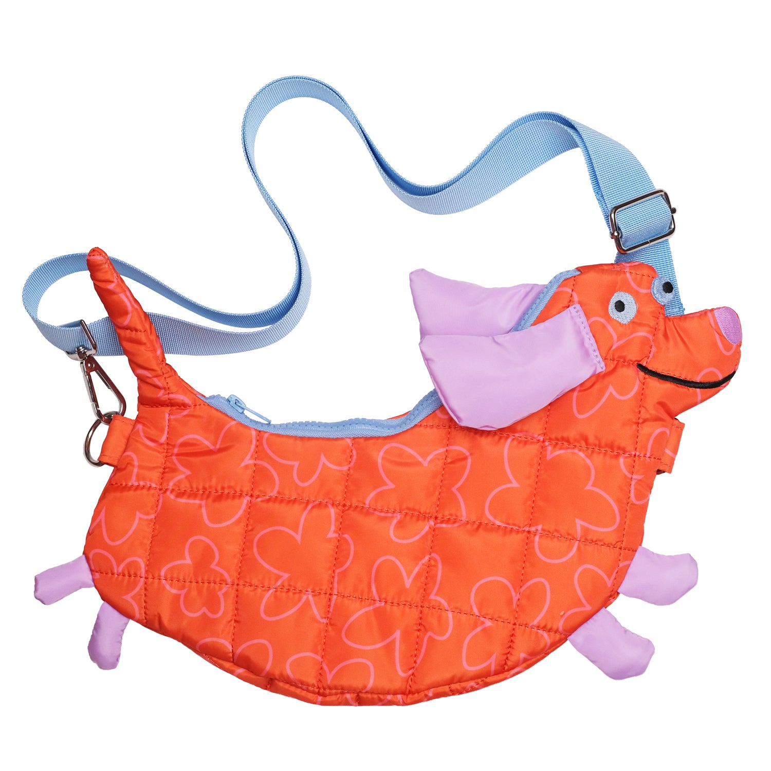 Flying Flower Dog Crossbody Bag