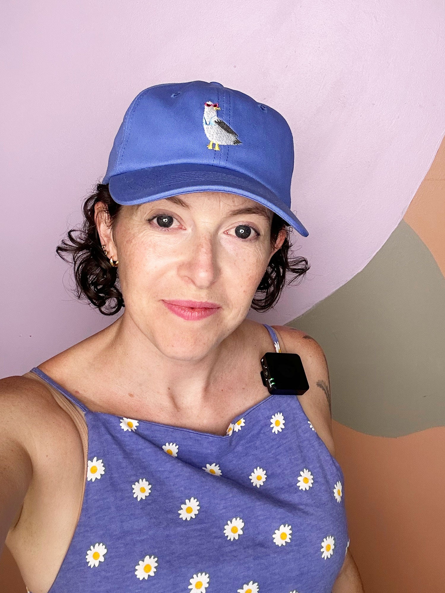 Hot Gull Summer Dad Hat in Blue