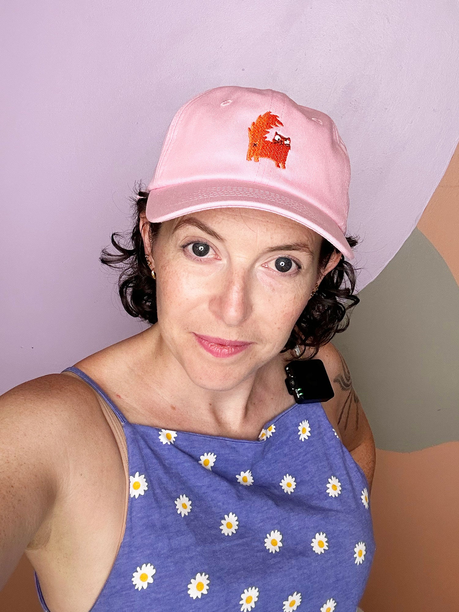 Azzhole Cat Dad Hat in Pink