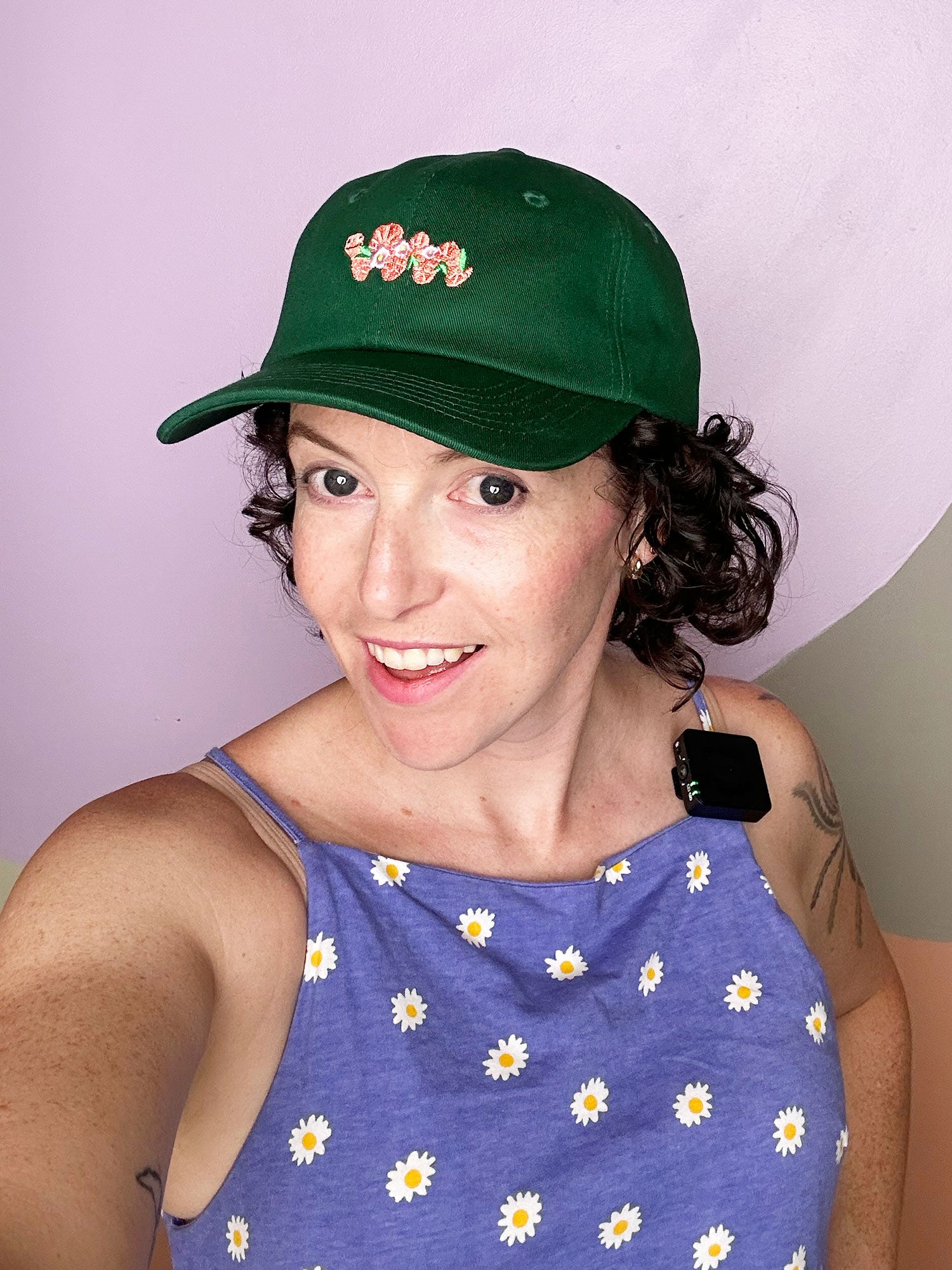 Worm Dad Hat in Forest Green