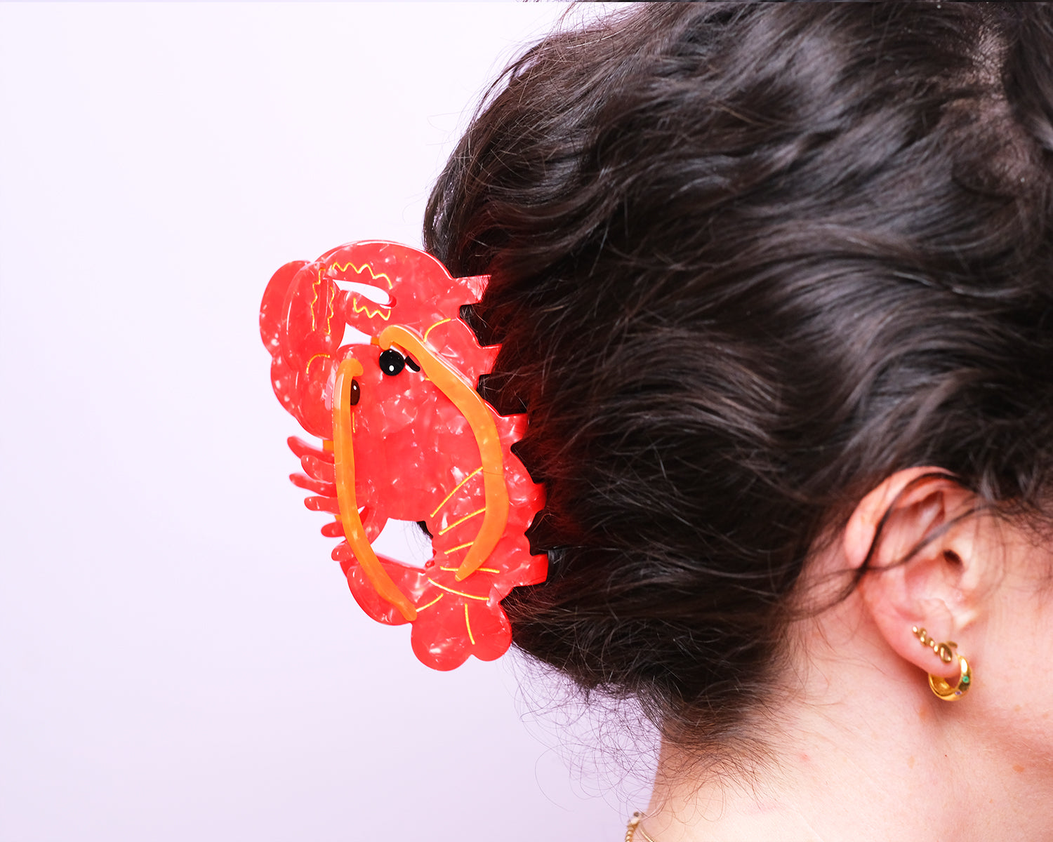 Lovely Lobster Hair Claw Clip