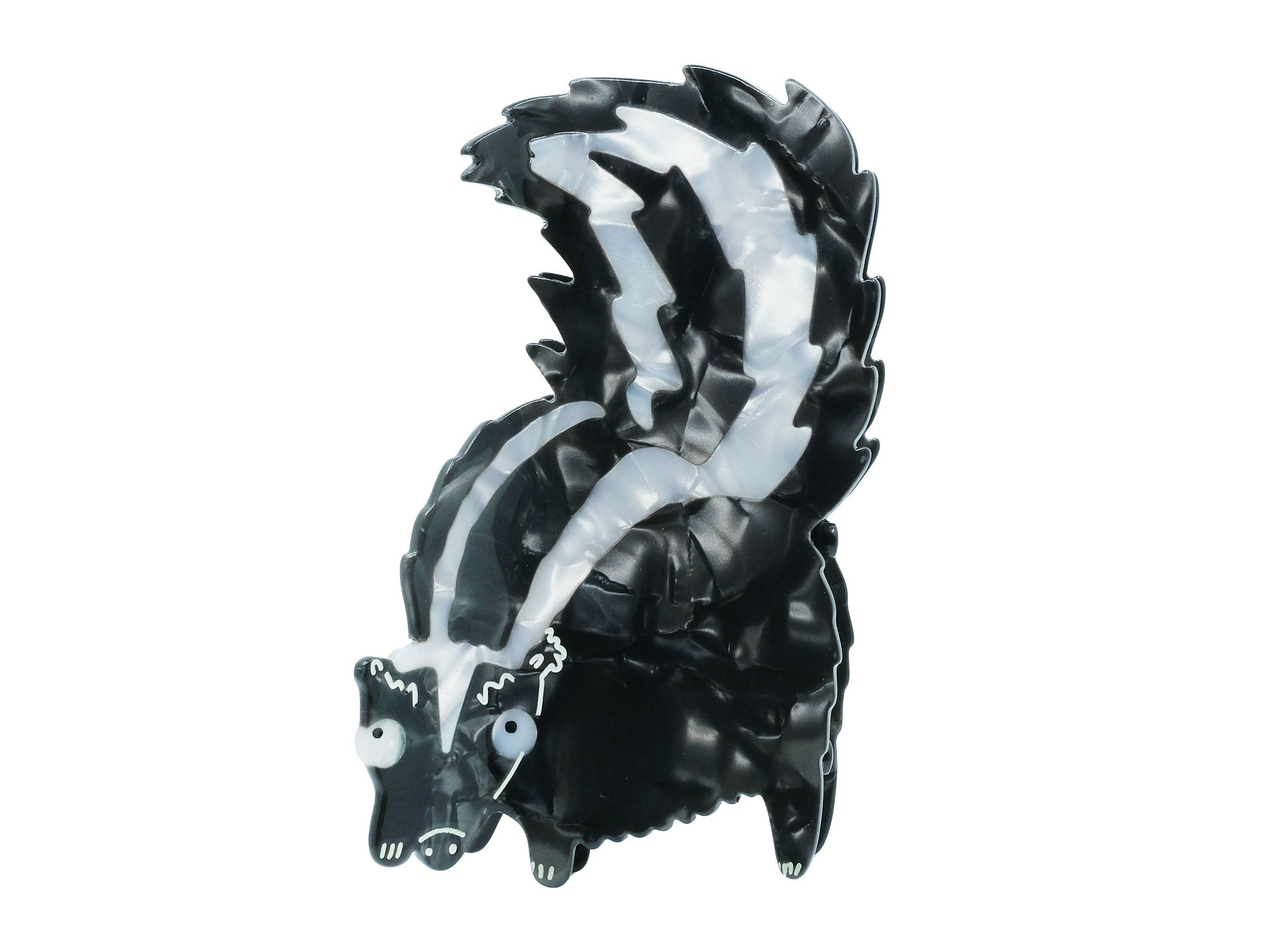 Glamorous Skunk Hair Claw Clip