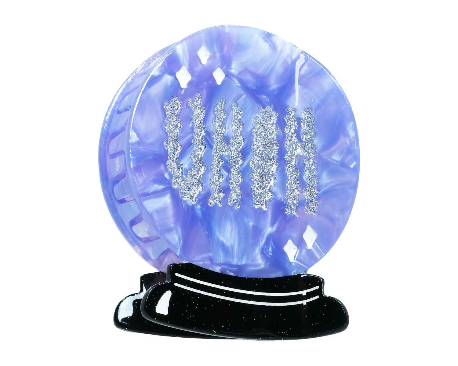 Crystal Ball Hair Claw Clip