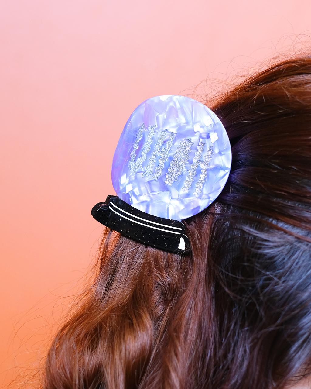 Crystal Ball Hair Claw Clip