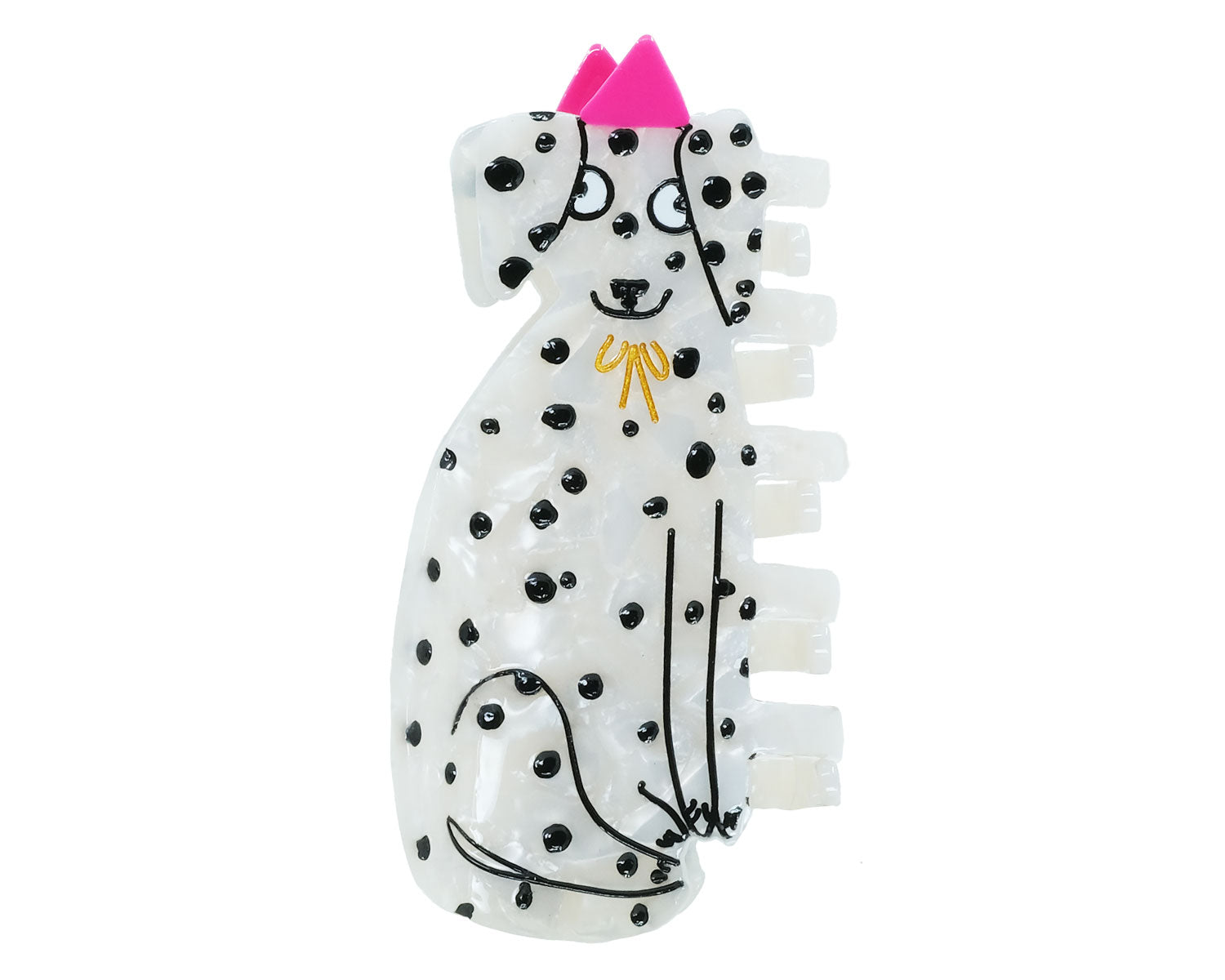 Dalmatian Dog Hair Claw Clip