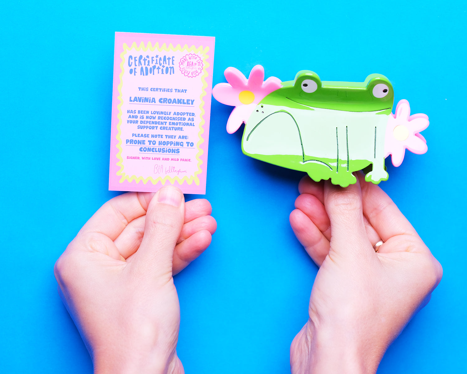 Princess Frog Hair Claw Clip