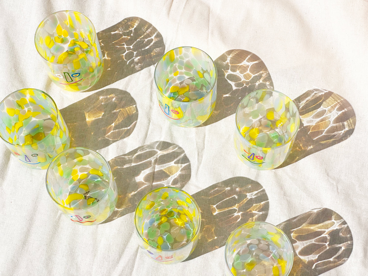 Funfetti Faces glassware tumbler PREORDER!