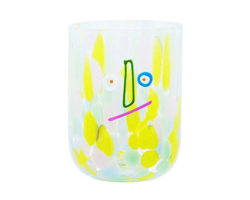 Funfetti Faces glassware tumbler PREORDER!