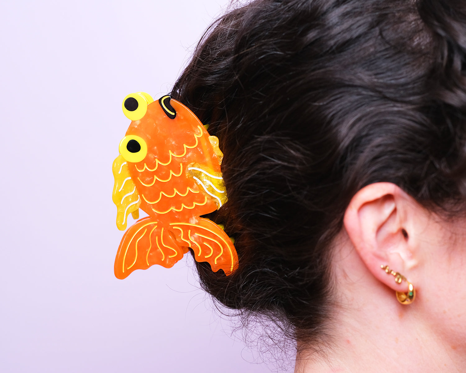 Forgetful Goldfish Hair Claw Clip