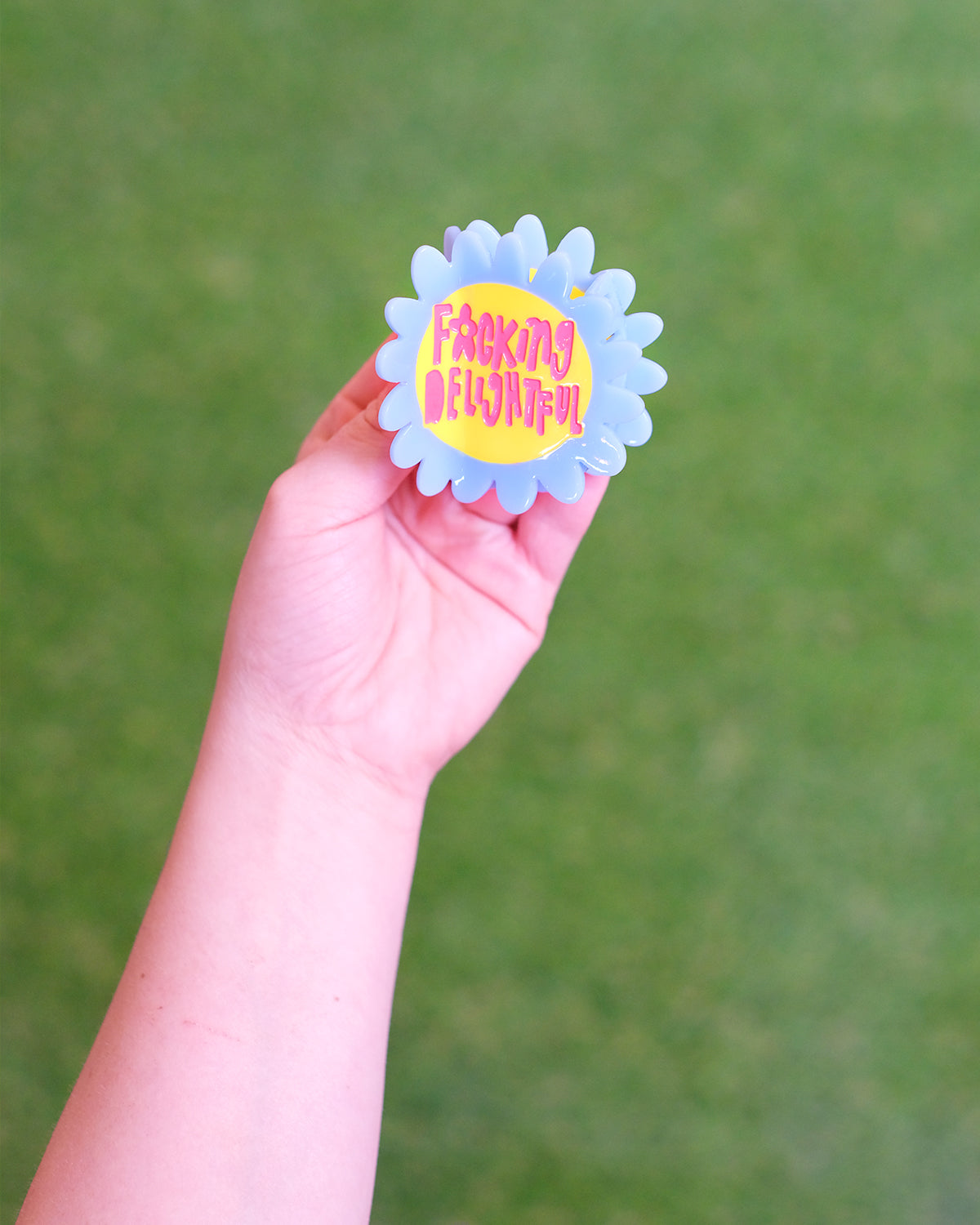 F*cking Delightful Flower Hair Claw Clip