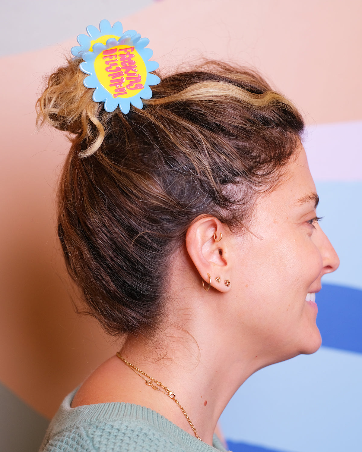 F*cking Delightful Flower Hair Claw Clip