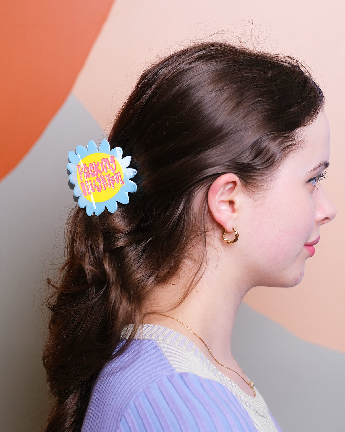 F*cking Delightful Flower Hair Claw Clip