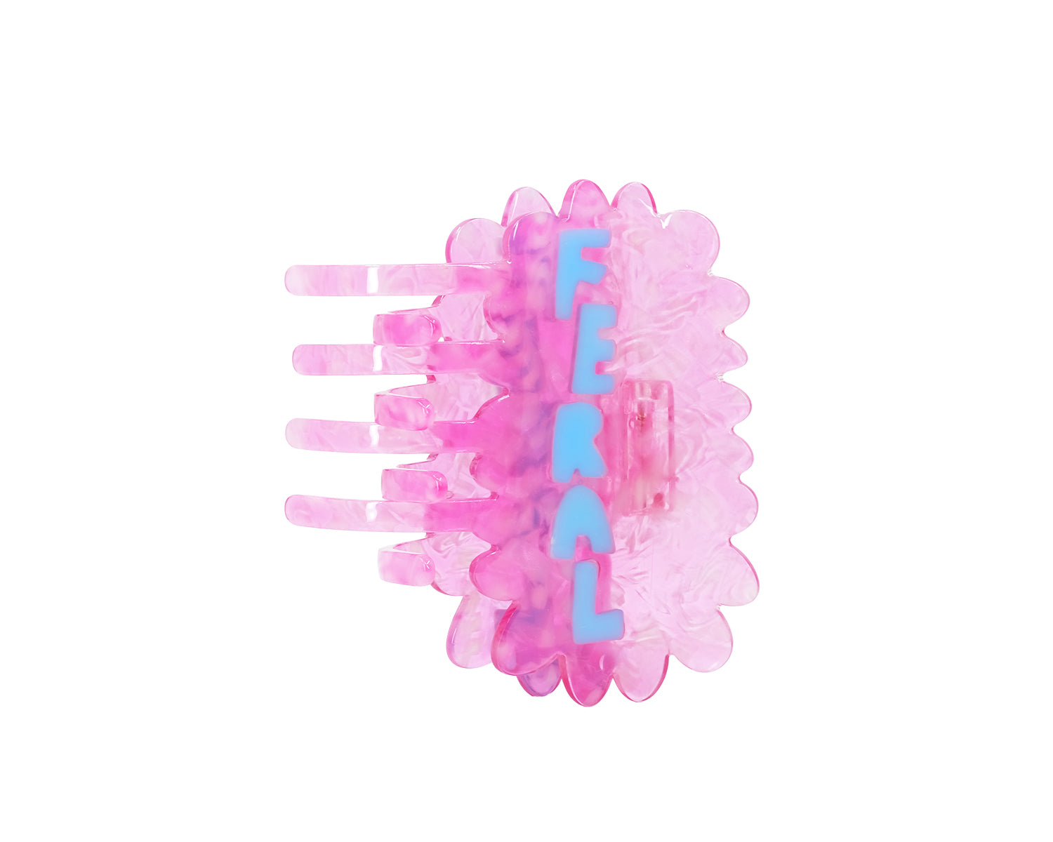 Feral Pink and Blue Hair Claw Clip