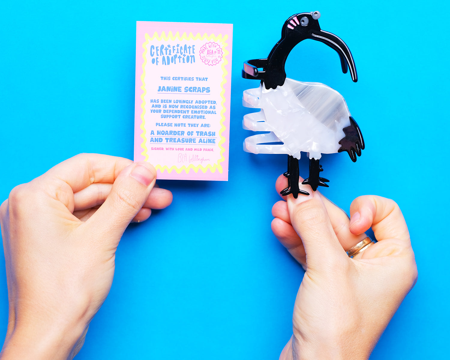 Ibis Bin Chicken Hair Claw Clip