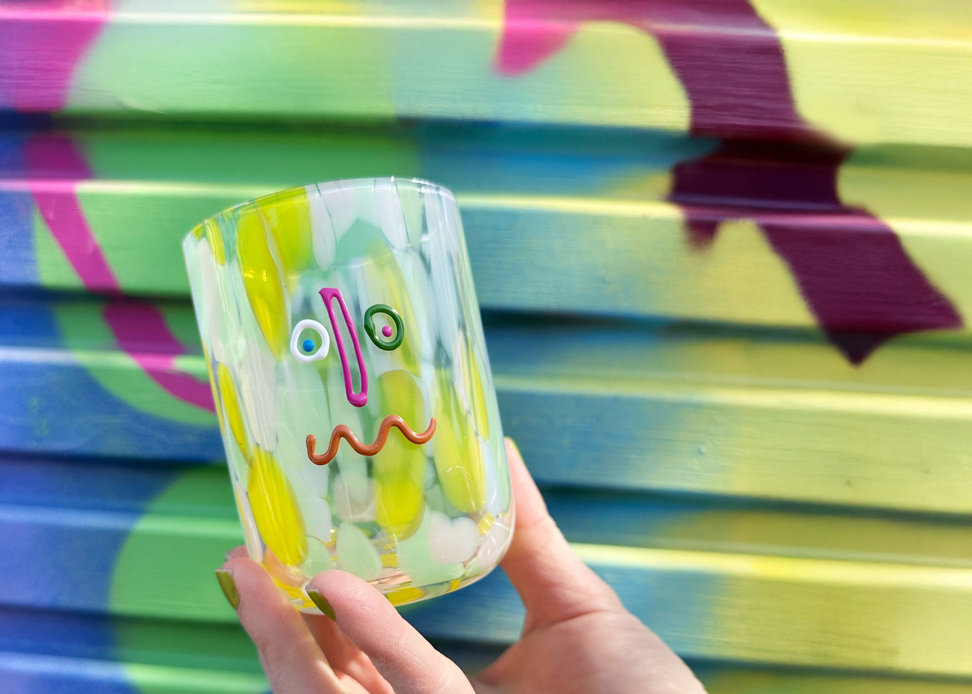 Funfetti Faces glassware tumbler PREORDER!