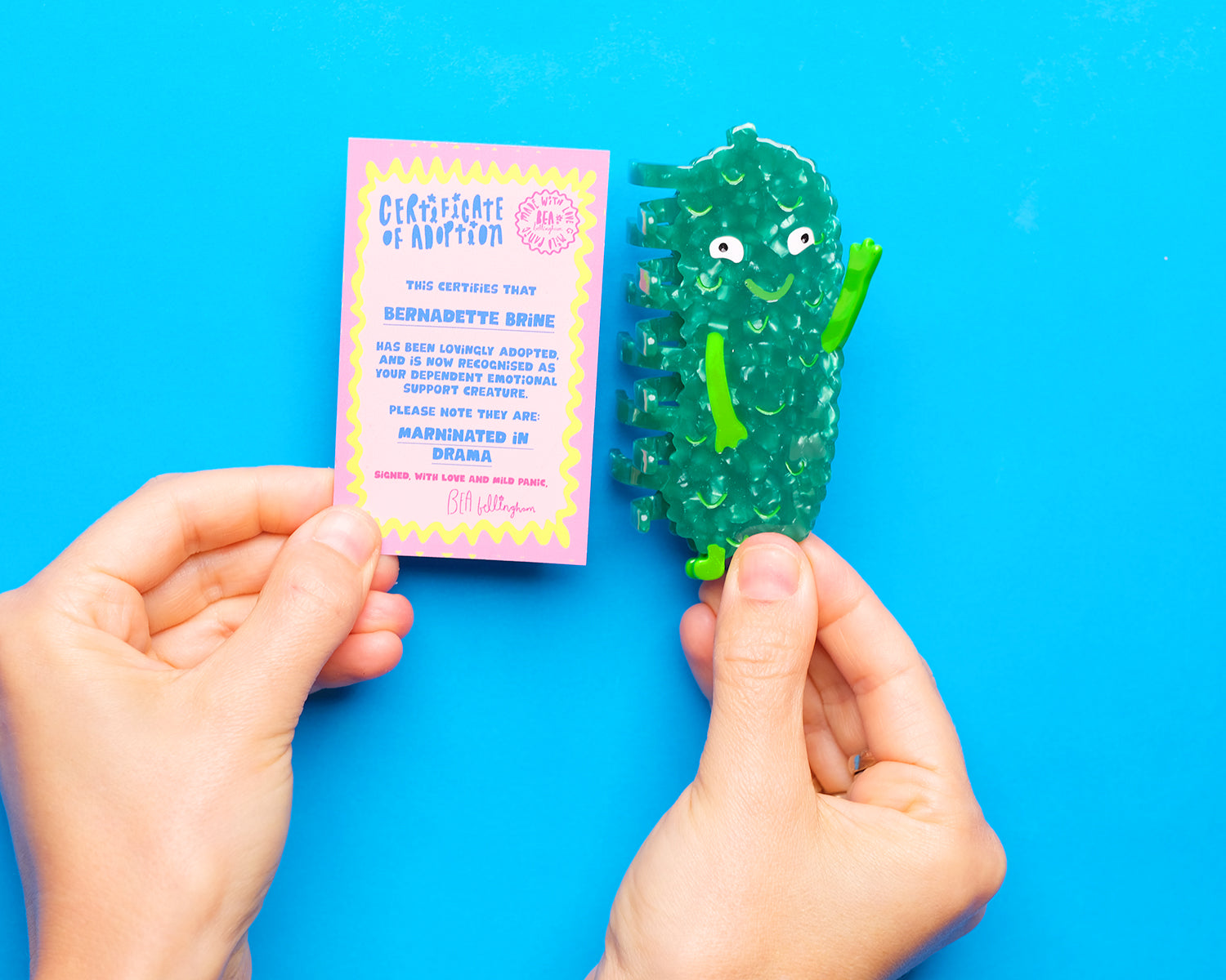 Pickle Queen Hair Claw Clip