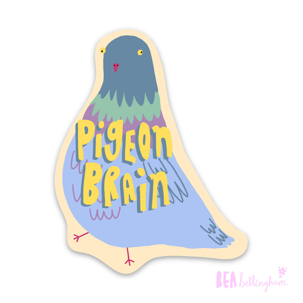 Pigeon Brain Sticker