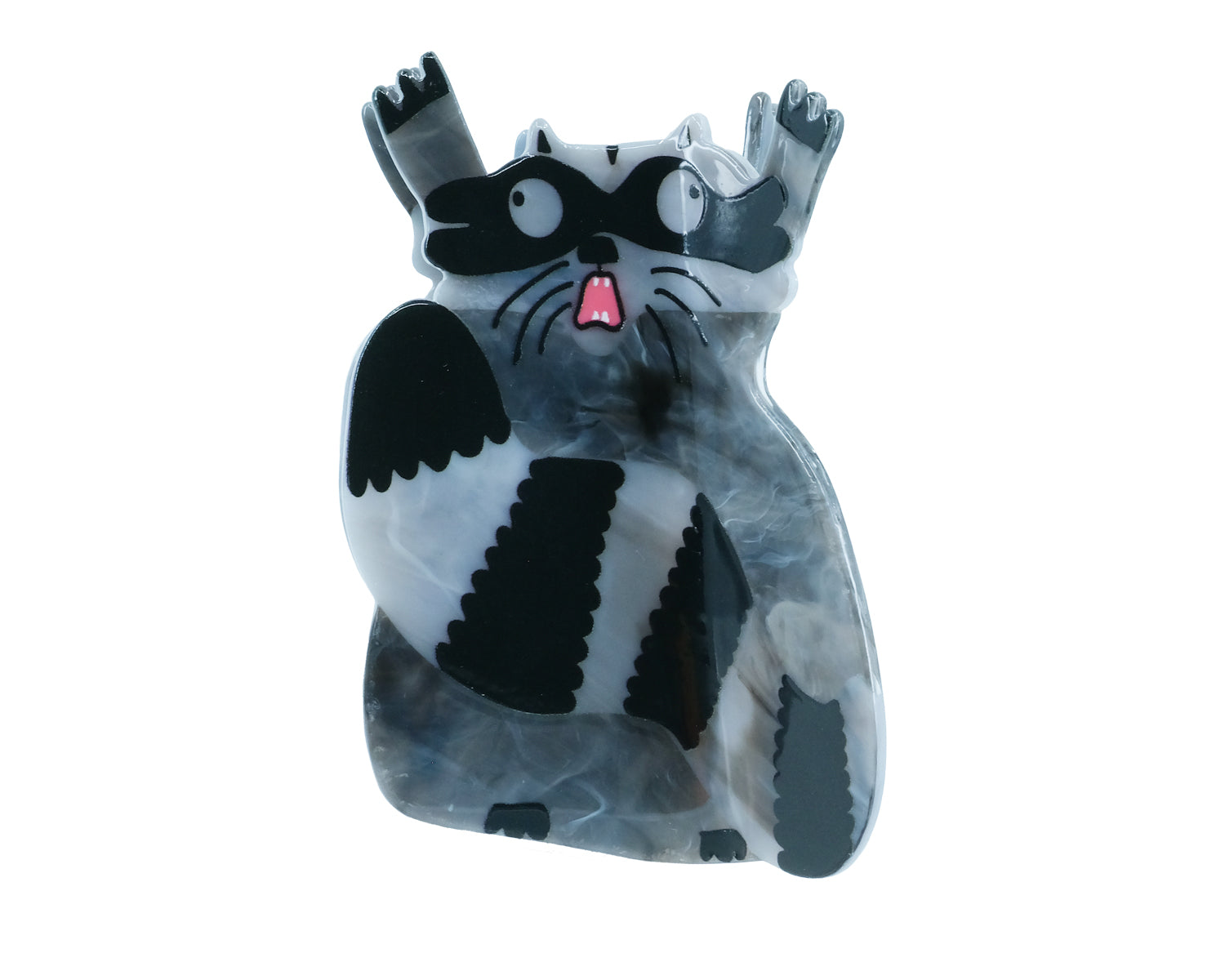 WTF Racoon Hair Claw Clip