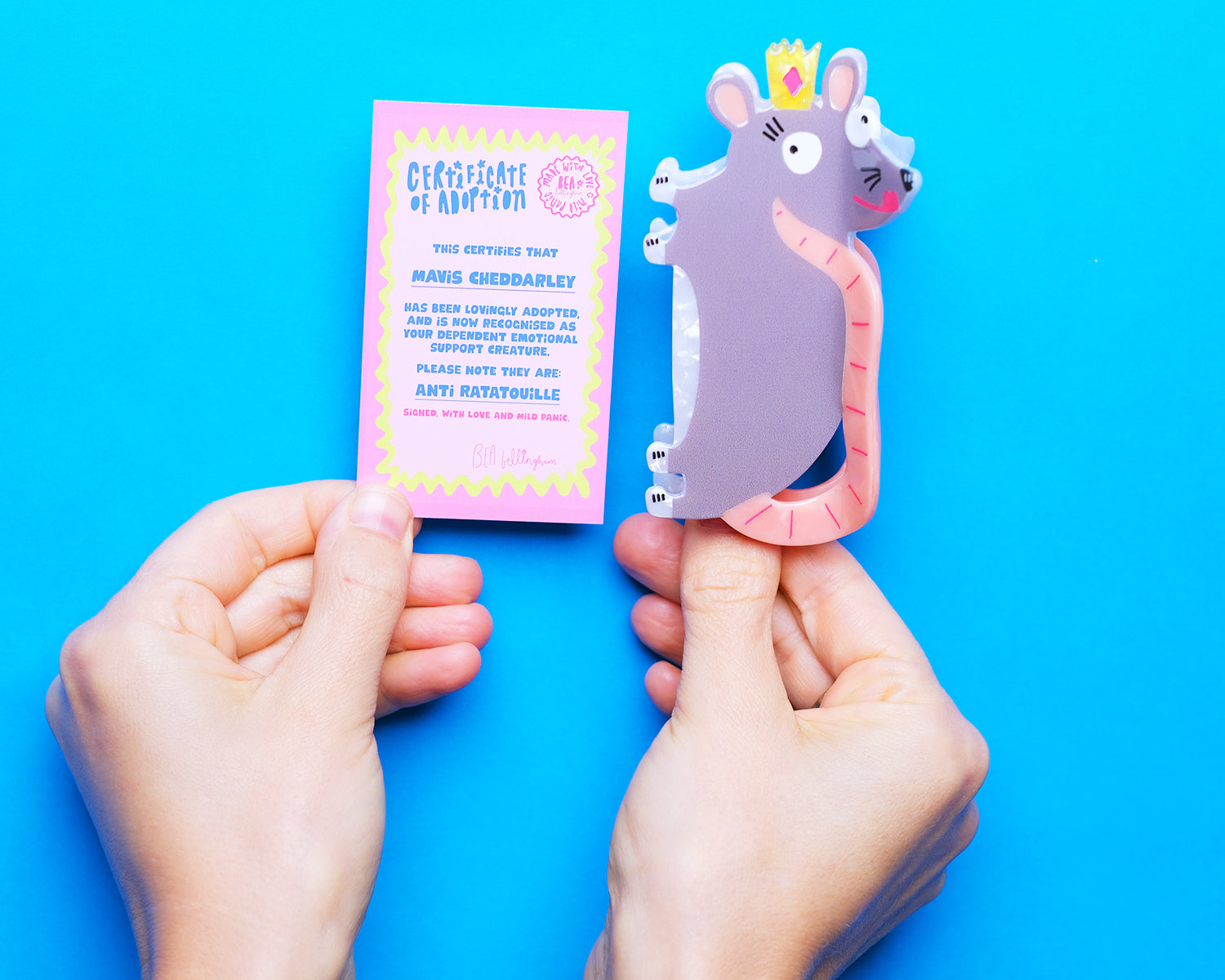 Rat Queen Hair Claw Clip