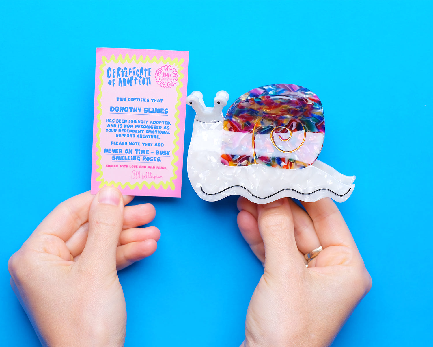 Happy Snail Hair Claw Clip