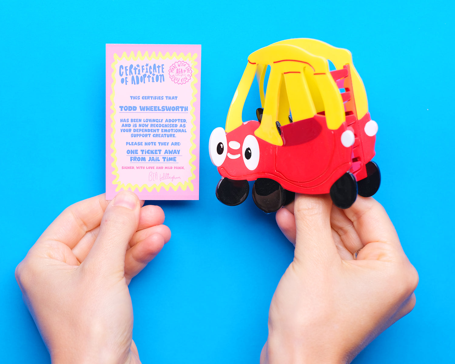 Tiny Tike Car Hair Claw Clip